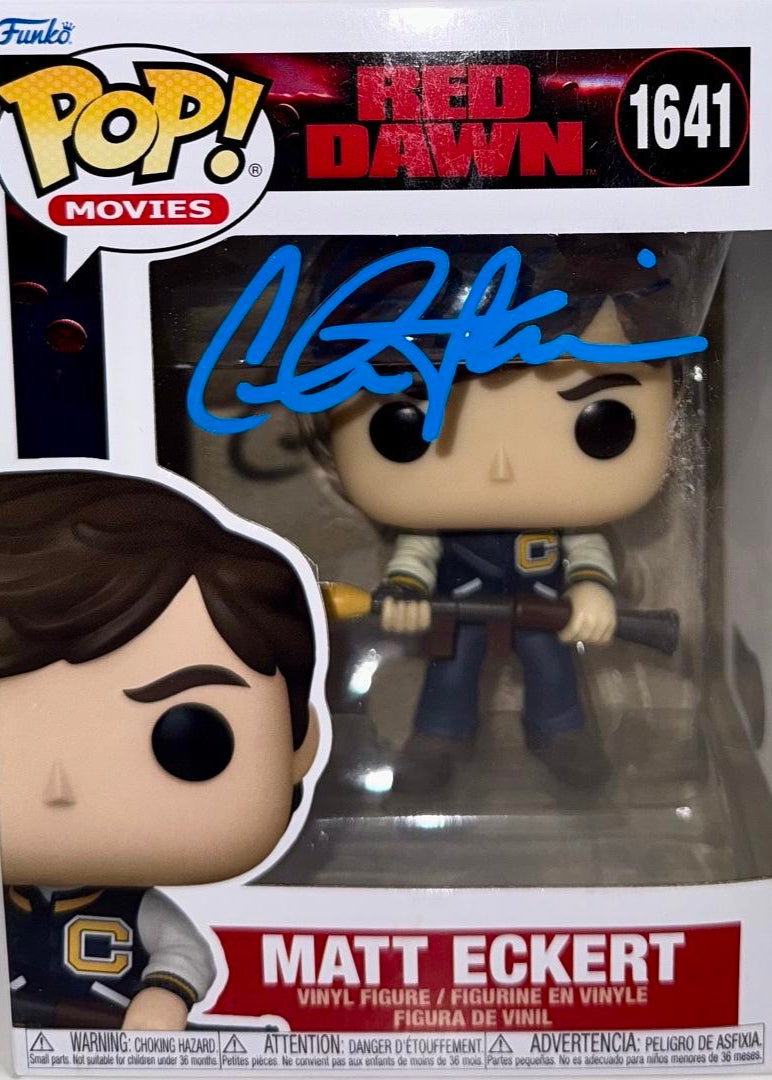 Charlie Sheen Signed Funko Pop #1641 "Matt Eckert" (Red Dawn) - Beckett COA #01
